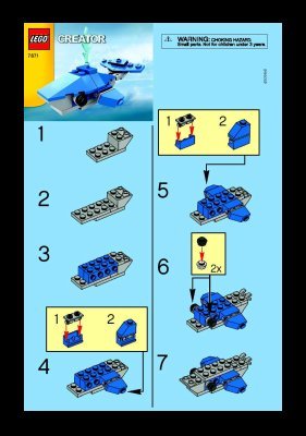 Notice / Instructions de Montage - LEGO - 7871 - Whale: Page 1