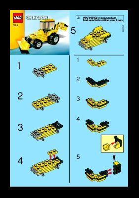 Notice / Instructions de Montage - LEGO - 7875 - Digger: Page 1