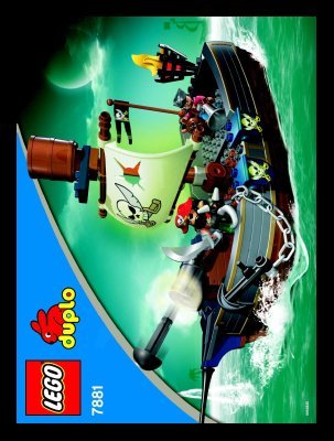 Notice / Instructions de Montage - LEGO - 7881 - DUPLO® Pirate Ship: Page 1