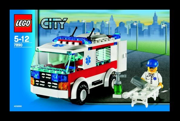 Notice / Instructions de Montage - LEGO - 7890 - Ambulance: Page 1