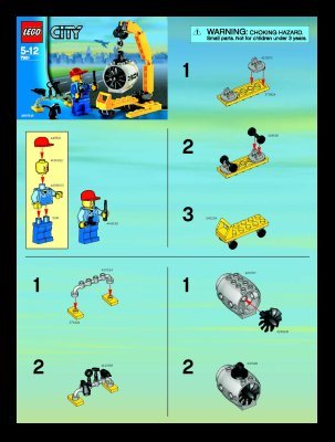 Notice / Instructions de Montage - LEGO - 7901 - Airplane Mechanic: Page 1