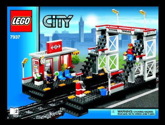 Notice / Instructions de Montage - LEGO - 7937 - Train Station: Page 1