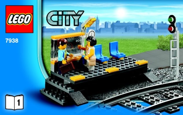 Notice / Instructions de Montage - LEGO - City - 7938 - Le train de passagers: Page 1