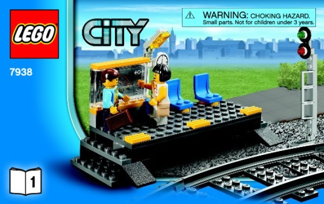 Notice / Instructions de Montage - LEGO - City - 7938 - Le train de passagers: Page 1