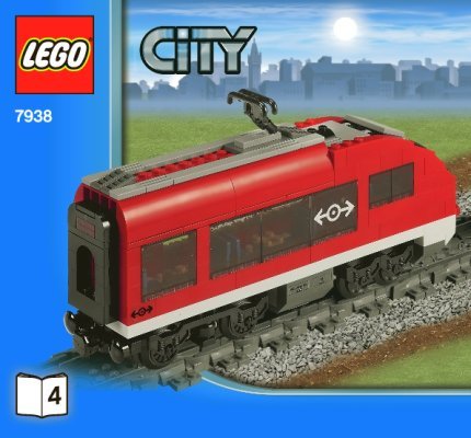 Notice / Instructions de Montage - LEGO - City - 7938 - Le train de passagers: Page 1