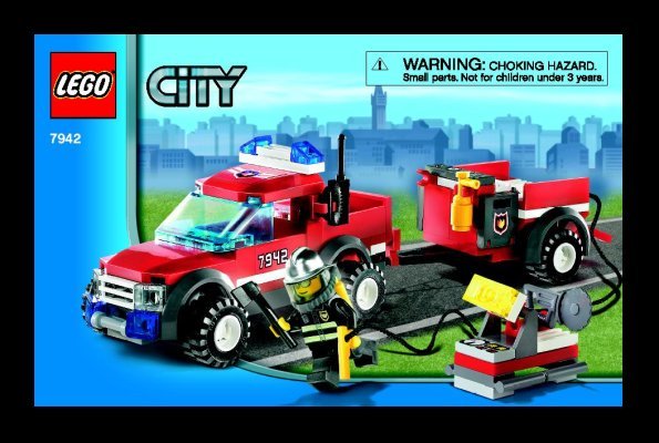 Notice / Instructions de Montage - LEGO - 7942 - Off Road Fire Rescue: Page 1