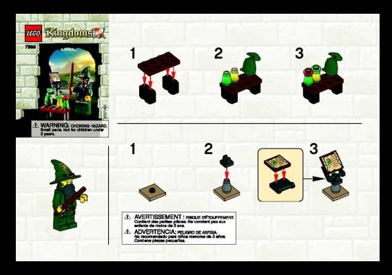 Notice / Instructions de Montage - LEGO - 7955 - Wizard: Page 1