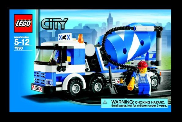 Notice / Instructions de Montage - LEGO - 7990 - Cement Mixer: Page 1