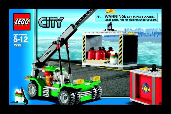 Notice / Instructions de Montage - LEGO - 7992 - Container Stacker: Page 1