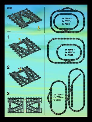 Notice / Instructions de Montage - LEGO - 7996 - Train Rail Crossing: Page 1