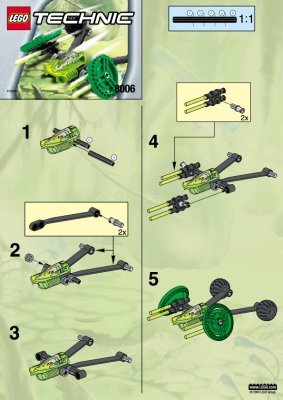 Notice / Instructions de Montage - LEGO - 8006 - SWAMP CRAFT: Page 1