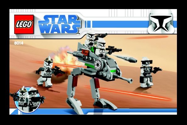 Notice / Instructions de Montage - LEGO - 8014 - Clone Walker™ Battle Pack: Page 1