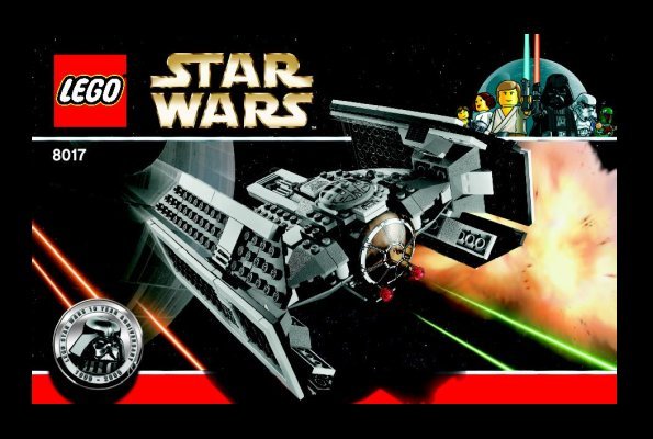 Notice / Instructions de Montage - LEGO - 8017 - Darth Vader's TIE Fighter™: Page 1