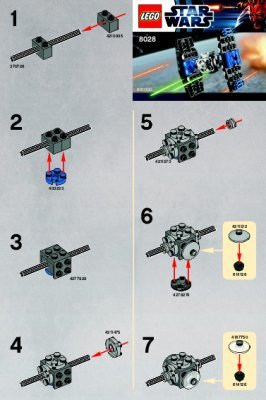 Notice / Instructions de Montage - LEGO - 8028 - Mini TIE-Fighter: Page 1