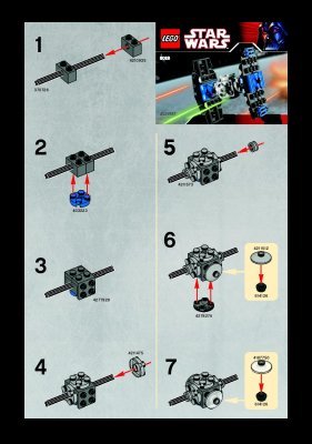 Notice / Instructions de Montage - LEGO - 8028 - Mini TIE-Fighter: Page 1