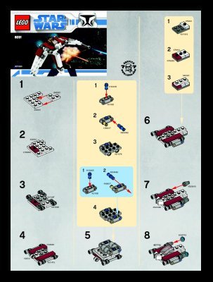 Notice / Instructions de Montage - LEGO - 8031 - Mini V-19 Torrent: Page 1