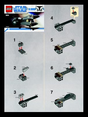 Notice / Instructions de Montage - LEGO - 8033 - General Grievous Starfighter ¿: Page 1