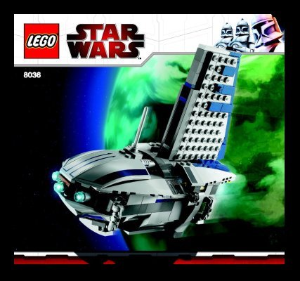 Notice / Instructions de Montage - LEGO - 8036 - Separatist Shuttle™: Page 1