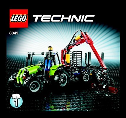 Notice / Instructions de Montage - LEGO - 8049 - Tractor with Log Loader: Page 1