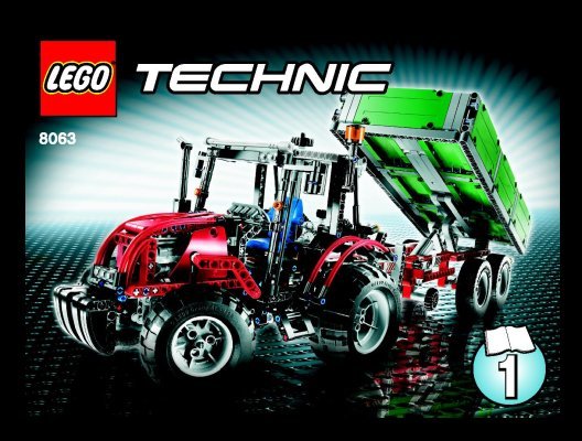 Notice / Instructions de Montage - LEGO - 8063 - Tractor with Trailer: Page 1