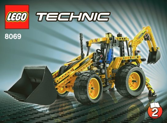 Notice / Instructions de Montage - LEGO - 8069 - Backhoe Loader: Page 1