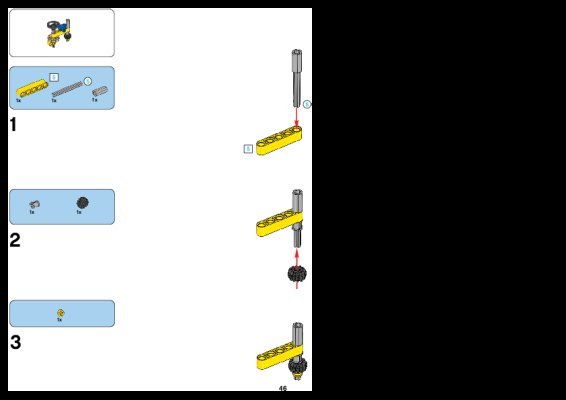 Notice / Instructions de Montage - LEGO - 8069 - Backhoe Loader: Page 1