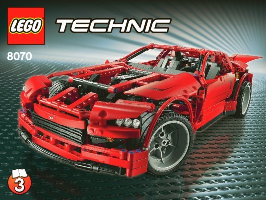 Notice / Instructions de Montage - LEGO - 8070 - Supercar: Page 1