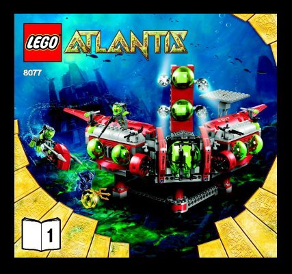 Notice / Instructions de Montage - LEGO - 8077 - Atlantis Exploration HQ: Page 1