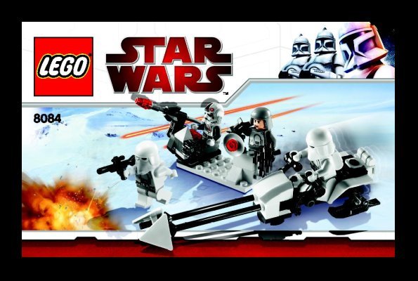 Notice / Instructions de Montage - LEGO - 8084 - Snowtrooper™ Battle Pack: Page 1