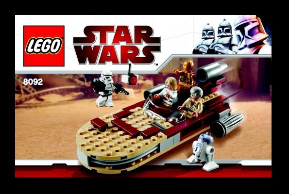 Notice / Instructions de Montage - LEGO - 8092 - Luke's Landspeeder™: Page 1