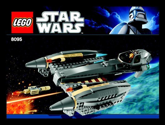 Notice / Instructions de Montage - LEGO - 8095 - General Grievous' Starfighter™: Page 1