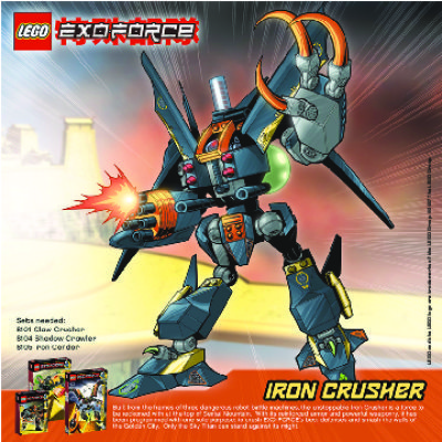 Notice / Instructions de Montage - LEGO - 8101 - Claw Crusher: Page 1