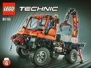 Notice / Instructions de Montage - LEGO - 8110 - Unimog U400: Page 1