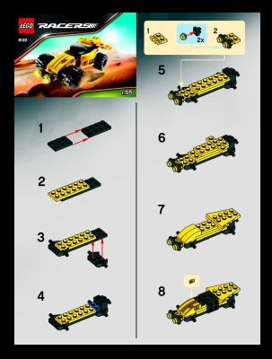 Notice / Instructions de Montage - LEGO - 8122 - Desert Viper: Page 1