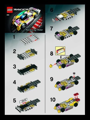 Notice / Instructions de Montage - LEGO - 8131 - Raceway Rider: Page 1