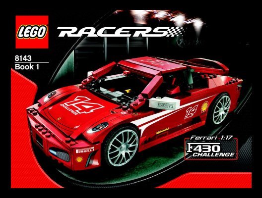 Notice / Instructions de Montage - LEGO - 8143 - Ferrari F430 Challenge: Page 1