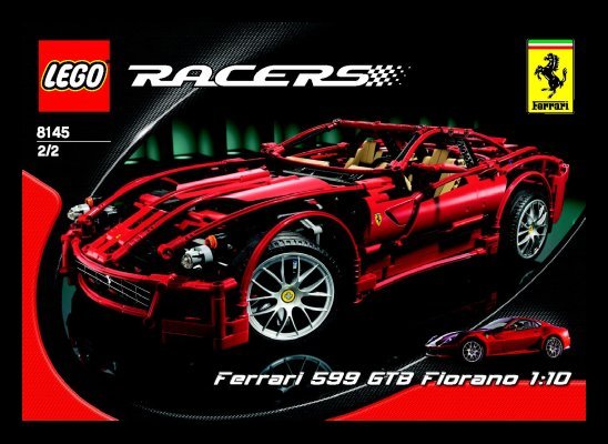 Notice / Instructions de Montage - LEGO - 8145 - Ferrari 599 GTB Fiorano: Page 1