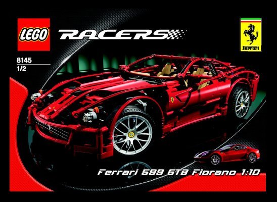 Notice / Instructions de Montage - LEGO - 8145 - Ferrari 599 GTB Fiorano: Page 1