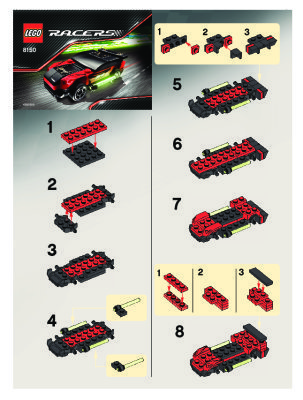 Notice / Instructions de Montage - LEGO - 8150 - ZX Turbo: Page 1