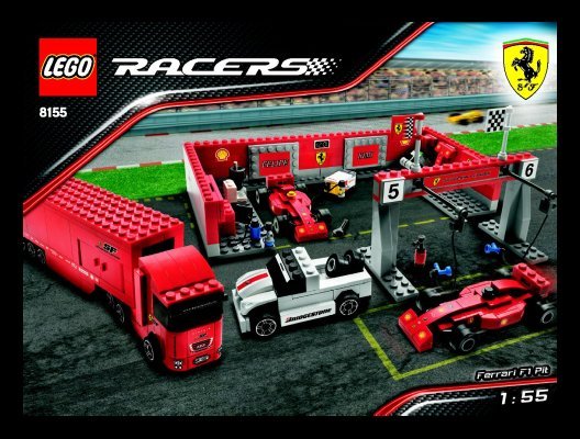 Notice / Instructions de Montage - LEGO - 8155 - Ferrari F1 Pit: Page 1