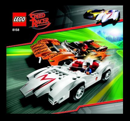 Notice / Instructions de Montage - LEGO - 8158 - Speed Racer & Snake Oiler: Page 1