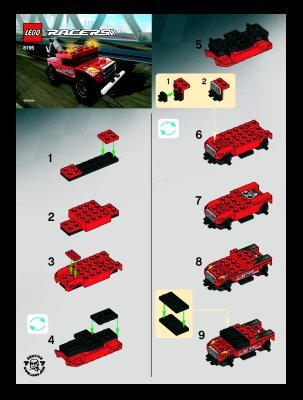 Notice / Instructions de Montage - LEGO - 8195 - Turbo Tow: Page 1