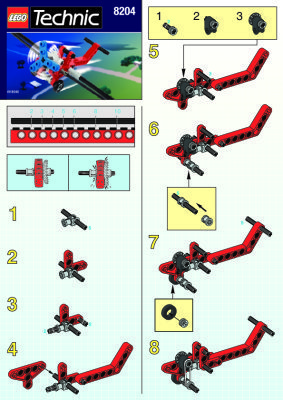 Notice / Instructions de Montage - LEGO - 8204 - AIRPLANE: Page 1