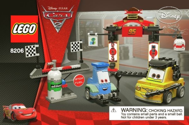 Notice / Instructions de Montage - LEGO - 8206 - Tokyo Pit Stop: Page 1