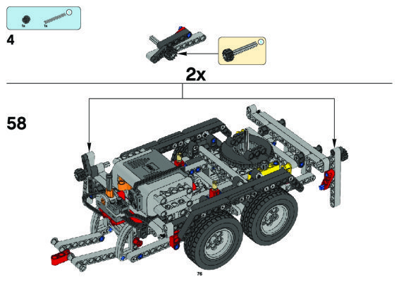 Notice / Instructions de Montage - LEGO - 8258 - Crane Truck: Page 1