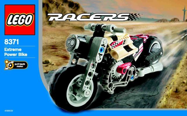 Notice / Instructions de Montage - LEGO - 8371 - Extreme Power Bike: Page 1