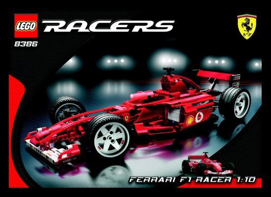 Notice / Instructions de Montage - LEGO - 8386 - Ferrari F1 Racer 1:10: Page 1