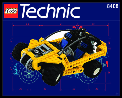 Notice / Instructions de Montage - LEGO - 8408 - BUGGY: Page 1