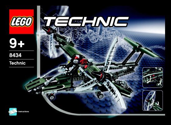 Notice / Instructions de Montage - LEGO - 8434 - Aircraft: Page 1