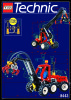 Notice / Instructions de Montage - LEGO - 8443 - PNEUMATIC FOREST TRACTOR: Page 1